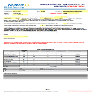Walmart audited rainwear manufacturer